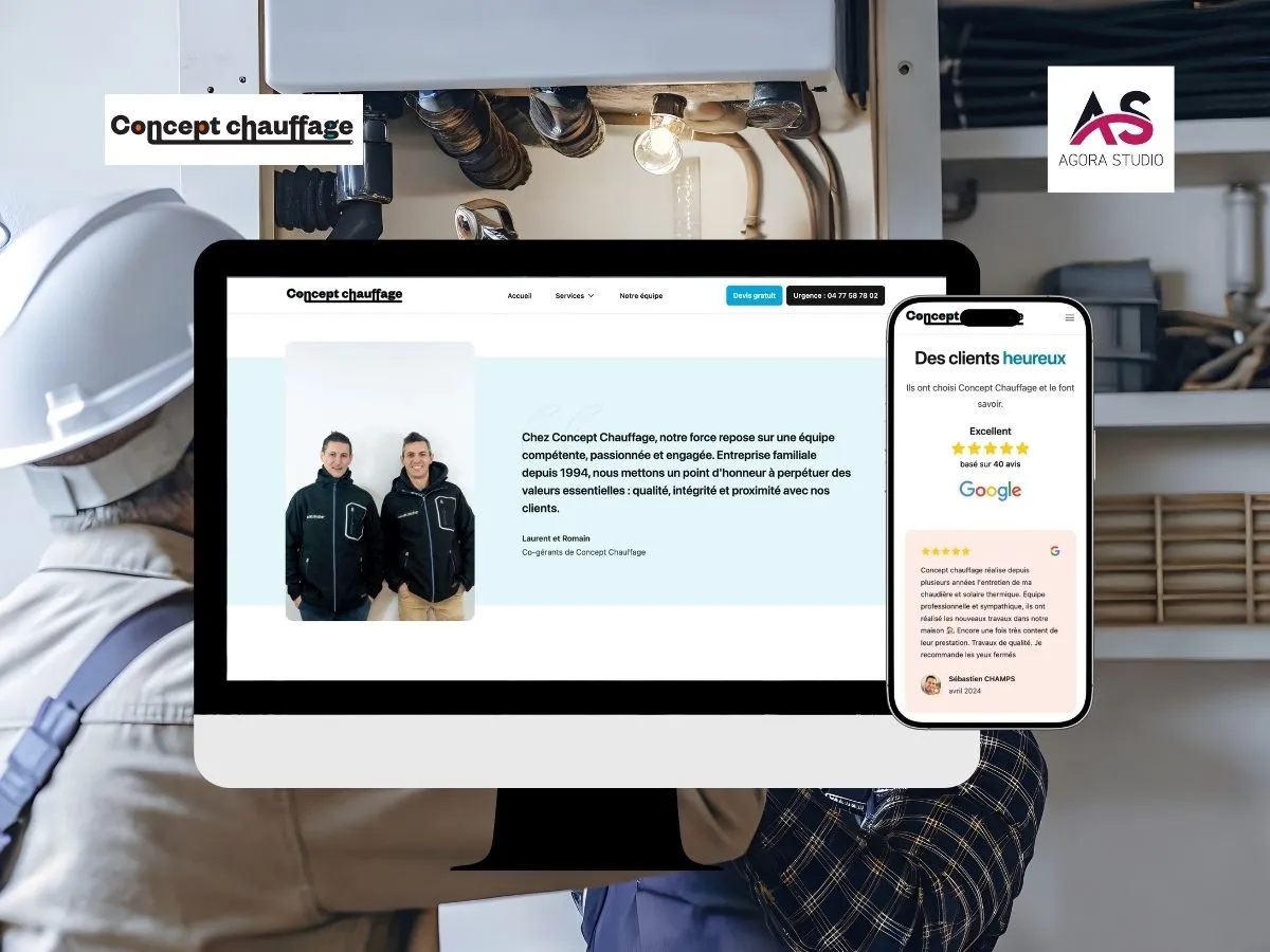 Application web métier pour Concept Chauffage