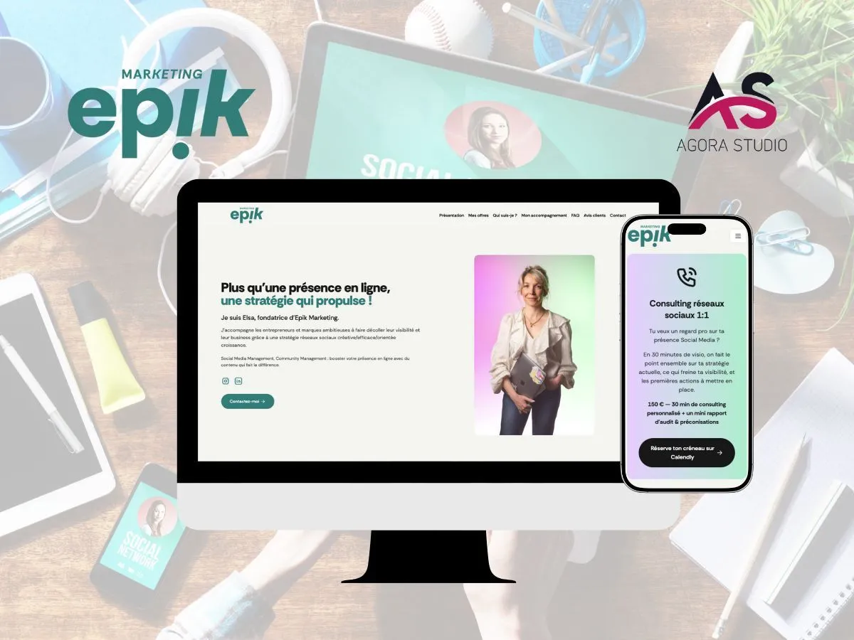 Création d'une Landing Page pour Epik Marketing