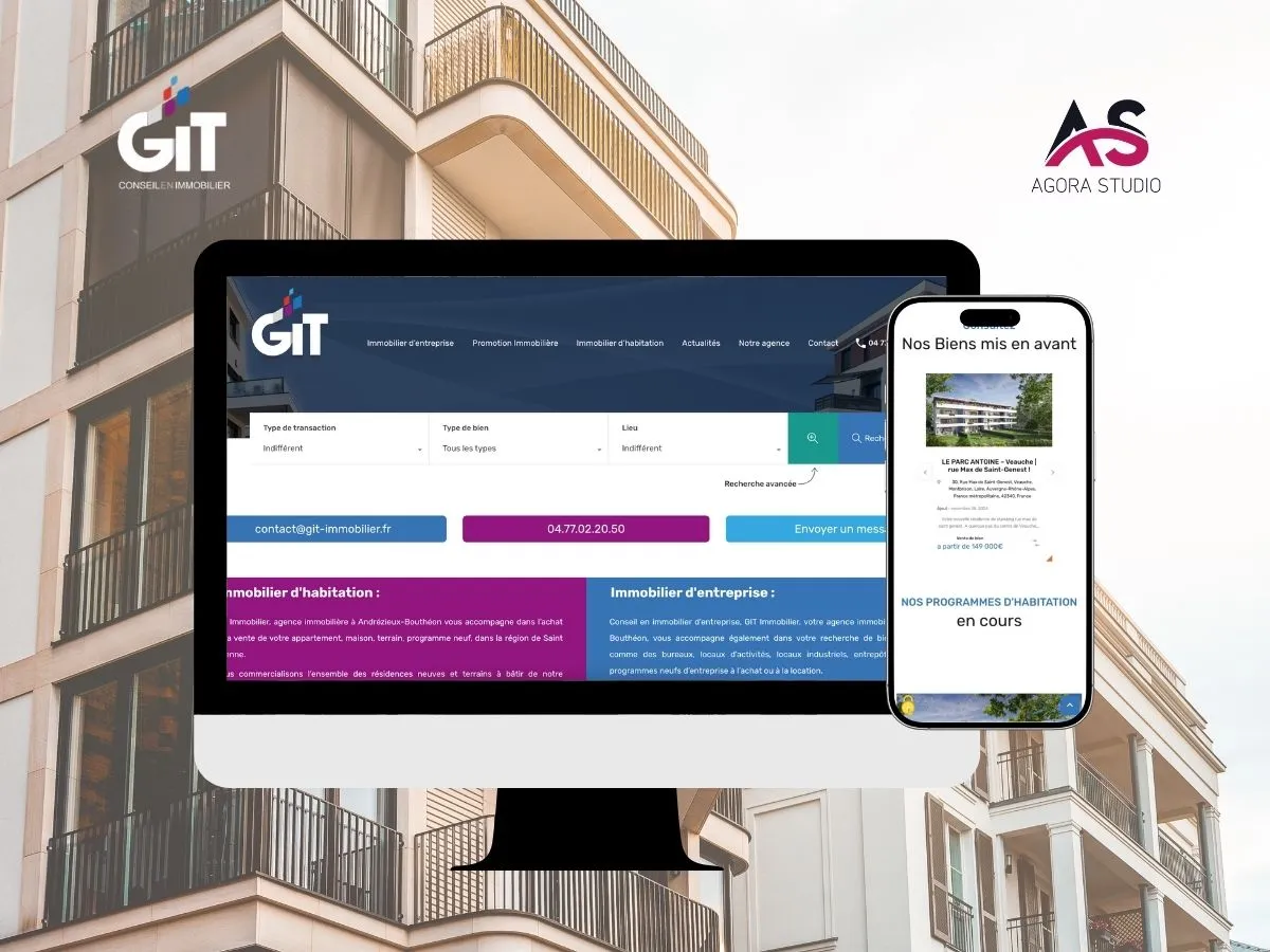 Migration WordPress et développement d'un connecteur Cosmosoft pour GIT Immobilier