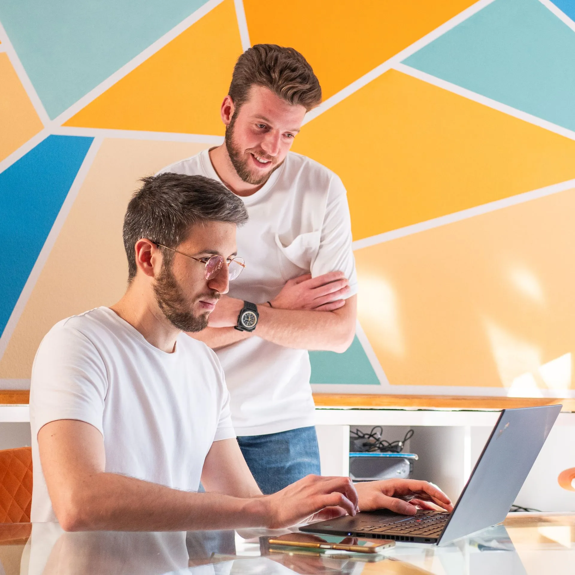 Jérémy et Jérôme en plein travail