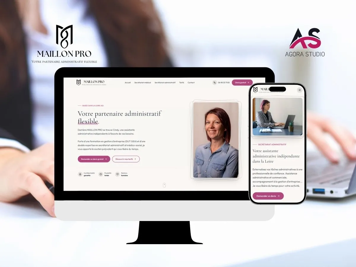 Création d'un site vitrine pour Maillon Pro
