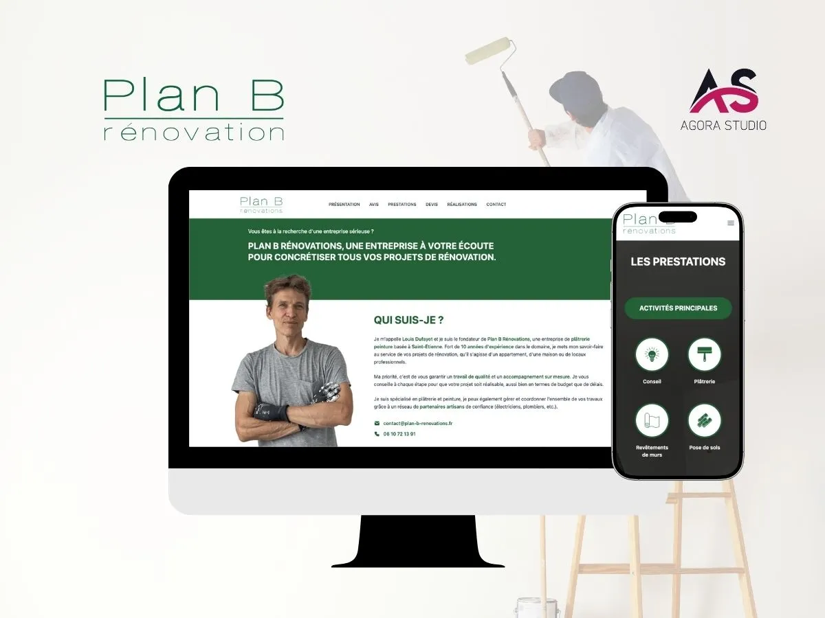Création d'une Landing Page pour Plan B Rénovations